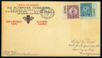 Stamp of Olympics » 1932 Los Angeles 1932 Los Angeles and Lake Placid group of covers and stamps