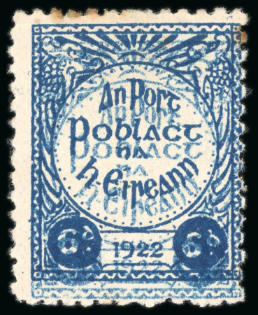 Stamp of Ireland » Forerunners (L1-L45) 1922, Irish Republican Army Issue: 6d blue, perf. 11