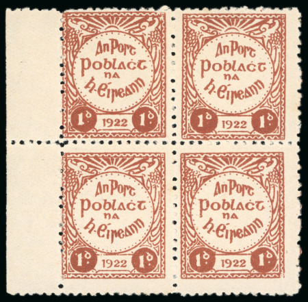 Stamp of Ireland » Forerunners (L1-L45) 1922, Irish Republican Army Issue: 1d brown, perf.
