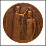 Stamp of Olympics » 1924 Paris » Memorabilia 1924 Paris participation medal, 55mm, bronze, including orignal box