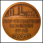Stamp of Olympics » 1948 London 1948 London participation medal in original red card