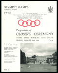 Stamp of Olympics » 1948 London 1948 London Yachting souvenir programme and final results, pp.16, and programme of the Closing Ceremony for the Yachting
