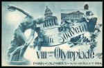 Stamp of Olympics » 1924 Paris » Postcards 1924 Paris postcard group incl. Blanche set of 8 with original wrapper