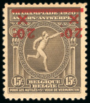 Stamp of Olympics » 1920 Antwerp 1920 and 1921 Olympic issue group, incl. 1920 imperf. set, Specimen set etc.