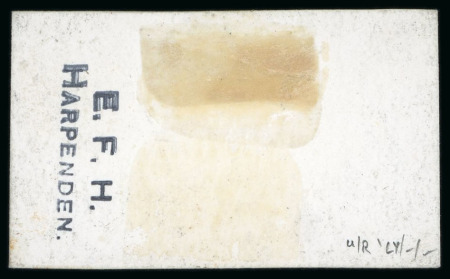 1895 Winter Festivals Foundation De La Rue die proof