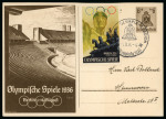 Stamp of Olympics » 1936 Berlin » Special Postmarks 1936 Berlin collection of covers, cards, cancels, pieces, vignettes and booklets