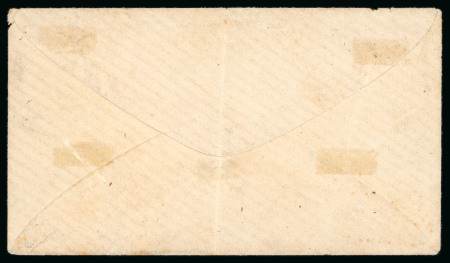 10pa mauve, on 1876 (31.12) new year greetings card