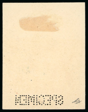 1906 Essays of Bradbury Wilkinson: 5m Sphinx & Pyramid & 10m Bedouins, both imperforate colour trials on carton paper