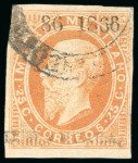 Stamp of Mexico Ixtlahuaca 25c lithographed used consignment 86-1866 only four sent. Small consignment in exchange for demonetized Eagles 