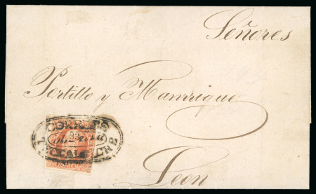 Stamp of Mexico Lagos 25c lithographed Teocaltiche on cover 