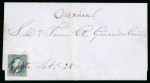 Stamp of Mexico Oaxaca 13c lithographed on Ejutla manuscript cancel cover   