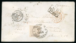 Stamp of Mexico Puebla 7c lithographed soldier’s rate solo use cover from Tlaxcala to Cracow 