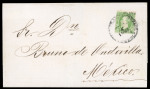 Stamp of Mexico Puebla 50c lithographed on cover 