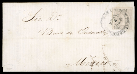 Stamp of Mexico Puebla 7c lithographed solo use printed matter cover