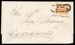 Stamp of Mexico Queretaro 25c lithographed San Luis de la Paz on cover