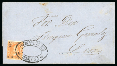 Stamp of Mexico Queretaro 25c lithographed on Salamanca cover 