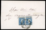 Stamp of Mexico Queretaro 13c lithographed (2) on Villa de San Felipe cover   