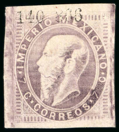 Stamp of Mexico San Luis Potosi 7c engraved unused        