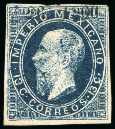 Stamp of Mexico Tacubaya 13c lithographed unused 