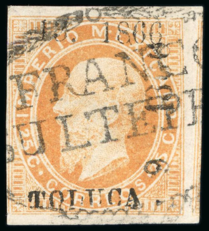 Stamp of Mexico Toluca two 25c lithographed stamps from subs