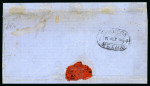 Stamp of Mexico Tulancingo 13c and 25c lithographed on cover 