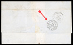 Stamp of Mexico Veracruz 13c lithographed on maritime cover to Bordeaux 