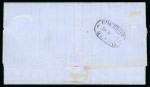Stamp of Mexico Veracruz 13c + 25c engraved on cover