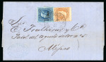 Stamp of Mexico Veracruz 13c + 25c engraved on cover