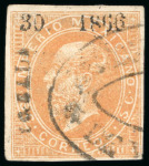 Stamp of Mexico Yguala 25c lithographed   