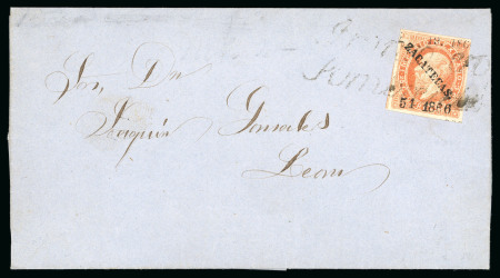 Stamp of Mexico Zacatecas 25c lithographed on Sombrerete cover  