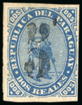 Stamp of Paraguay 1813-1900. "Paraguay Siglo XIX" collection mounted on 80 written-up pages