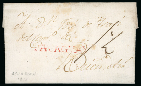 Stamp of Paraguay 1813-1900. "Paraguay Siglo XIX" collection mounted on 80 written-up pages