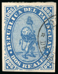 Stamp of Paraguay 1813-1900. "Paraguay Siglo XIX" collection mounted on 80 written-up pages