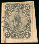 Stamp of Paraguay 1813-1900. "Paraguay Siglo XIX" collection mounted on 80 written-up pages