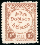 Stamp of Ireland » Forerunners (L1-L45) 1922, Irish Republican Army Issue: 1d brown, 2d green