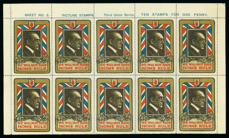 Stamp of Ireland » Forerunners (L1-L45) 1914, Anti Home Rule: Edward Carson with Union Jack