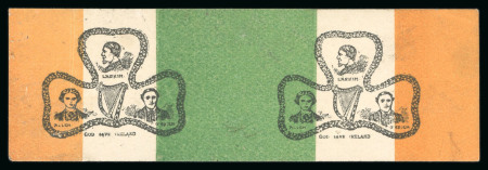 Stamp of Ireland » Forerunners (L1-L45) 1916, Manchester Martyrs: Pair of labels in orange,