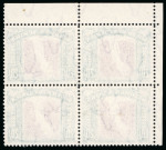 Stamp of South West Africa 1931 10s and 20s in used blocks of four, with two examples of the 20s