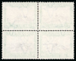 Stamp of South West Africa 1931 10s and 20s in used blocks of four, with two examples of the 20s