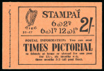 Stamp of Ireland » Booklets 1946-47, 2 shilling, complete unexploded booklet, black