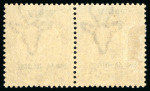 Stamp of South West Africa 1923 1s3d pale violet in mint h.r. pair with overprint inverted