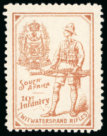 Stamp of South Africa » Anglo Boer War 1900-01 Boer War group of 4 labels in brown on gummed paper mint n.h