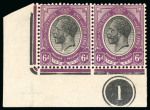 Stamp of South Africa » Union & Republic of South Africa 1913 accumulation of mint plate pairs, blocks of 4 or 6 on double-sided stockpage