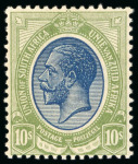 Stamp of South Africa » Union & Republic of South Africa 1913 accumulation of mint issues on double-sided stocksheet with set to 10s
