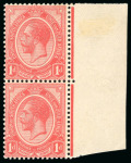 Stamp of South Africa » Union & Republic of South Africa 1913 accumulation of mint issues on double-sided stocksheet with set to 10s