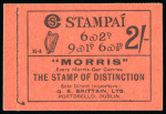 Stamp of Ireland » Booklets 1931-38, 2 shilling, part unexploded booklet, black