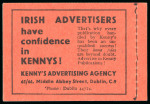 Stamp of Ireland » Booklets 1931-38, 2 shilling, part unexploded booklet, black