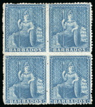 Stamp of Barbados 1852-82 accumulation on cards, mostly identified, useful mint and used ranges with duplication