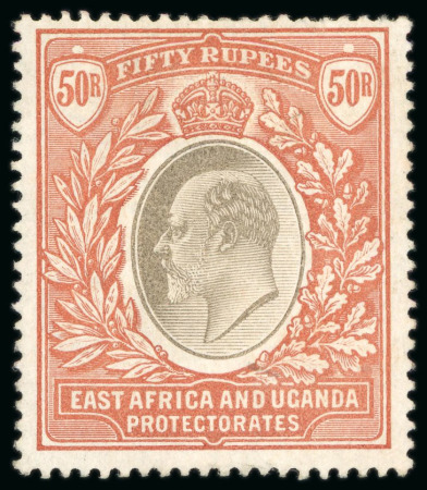 Stamp of Kenya, Uganda and Tanganyika » Kenya, Uganda and Tanganyika 1903 Wmk CC 50R grey and red-brown mint with h.r