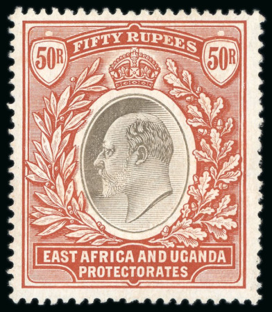 Stamp of Kenya, Uganda and Tanganyika » Kenya, Uganda and Tanganyika 1904 Wmk multi CA 50R grey and red-brown mint
